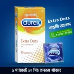 Durex Extra Dotted Dot Condom for Intense Pleasure in Bangladesh