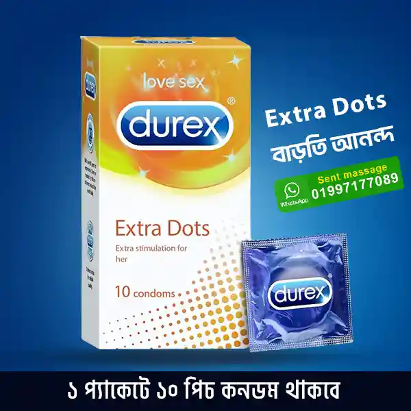 Durex Extra Dotted Dot Condom for Intense Pleasure in Bangladesh